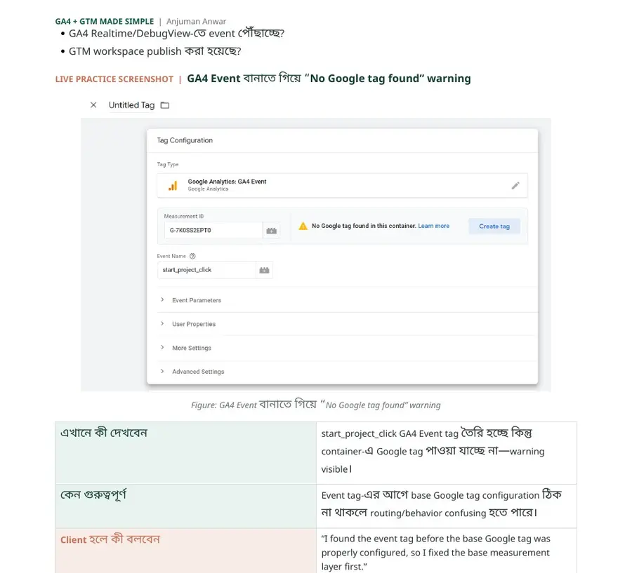 Google Tag Manager Tag Assistant connected