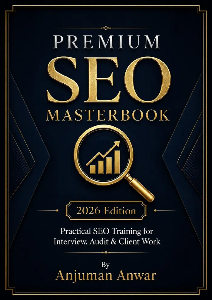 Anjuman Anwar Premium SEO Masterbook 2026 cover